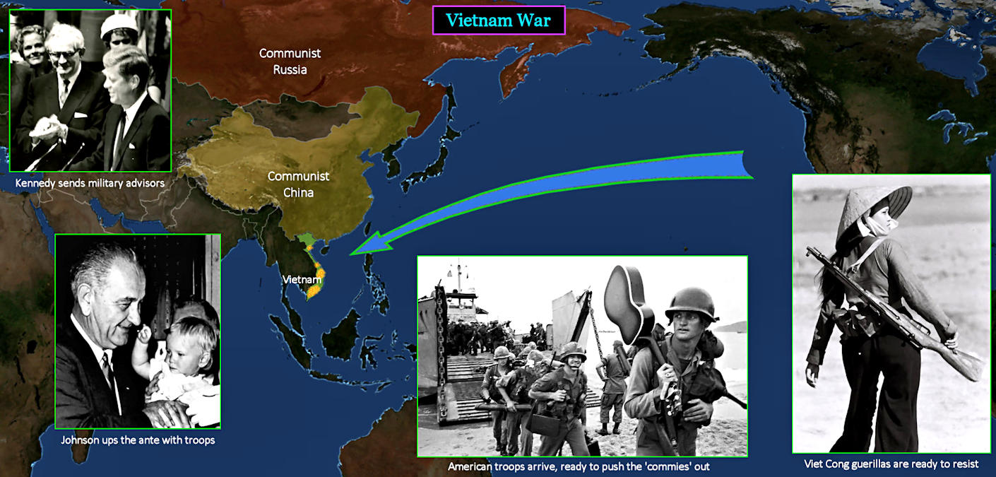 Vietnam War, 1960s map